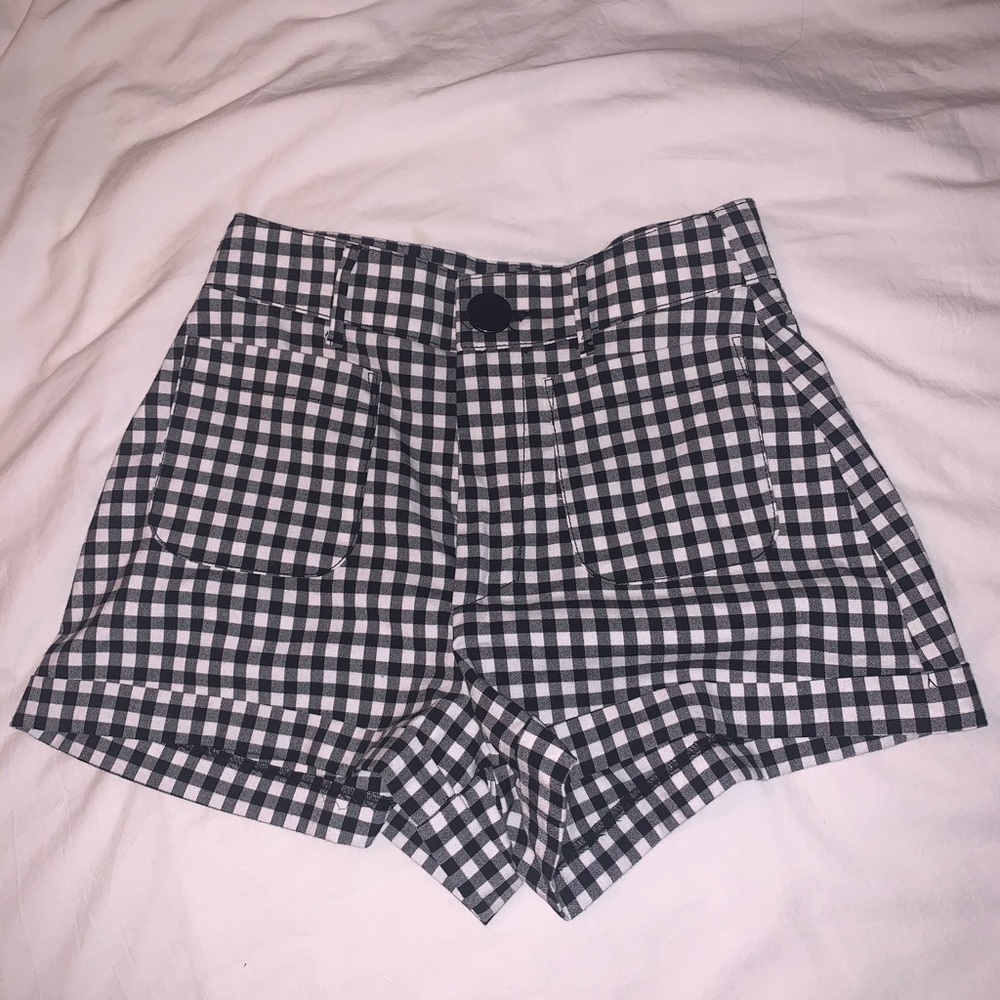 ZARA TRF gingham shorts